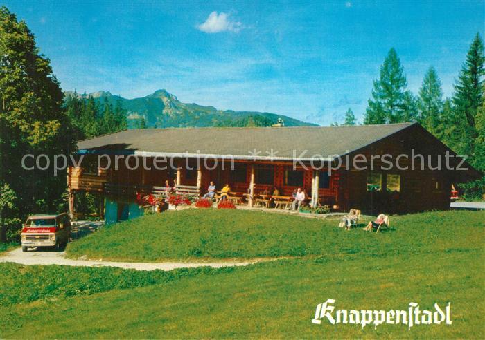 Lofer Restaurant Knappenstadt Blick gegen Sonntagshorn