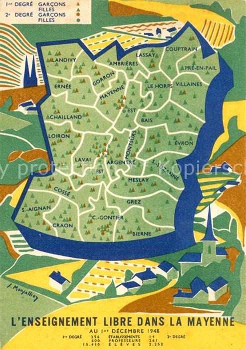 Mayenne Enseignement libre dans la Mayenne au 1
