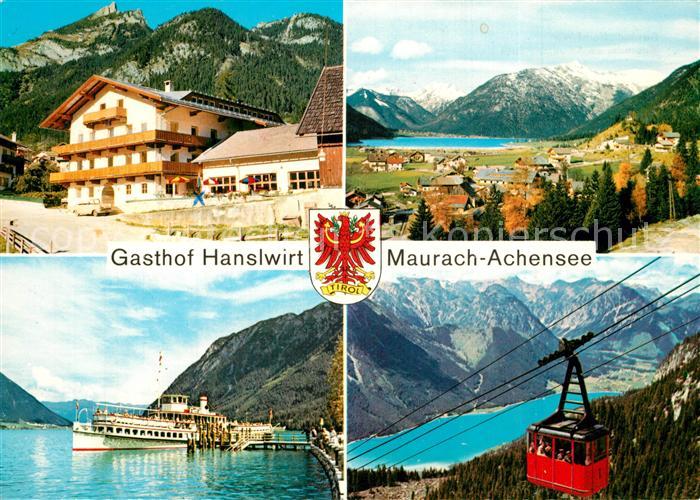 Maurach Achensee Gasthof Hanslwirt Panorama Seilbahn
