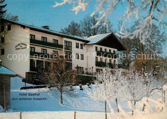 Westerbuchberg Gasthaus Zur schoenen Aussicht Winter