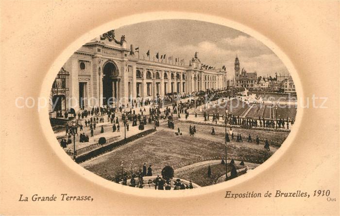 Exposition Universelle Bruxelles 1910 Grande Terrasse