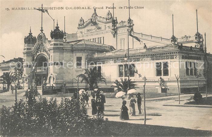Exposition Coloniale Marseille 1906 Grand Palais de l'indo Chine
