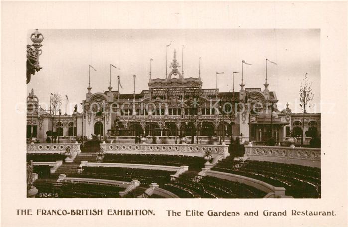 Exhibition Franco-British London 1908 Elite Gardens Grand Restaurant