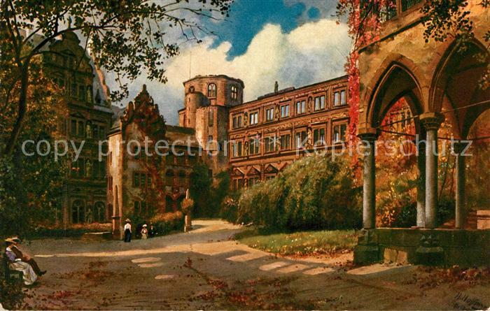 Hoffmann Heinrich Heidelberg Schlosshof