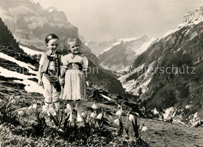 Trachten Schweiz Appenzell Kinder Alpstein