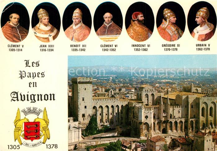Papst Papes en Avignon Urbain V Gregoire XI Innocent VI