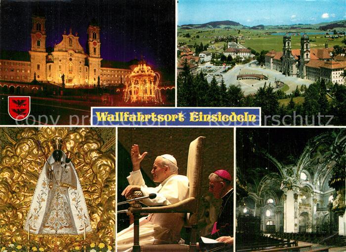 Papst Johannes Paul II. Einsiedeln Klosterkirche