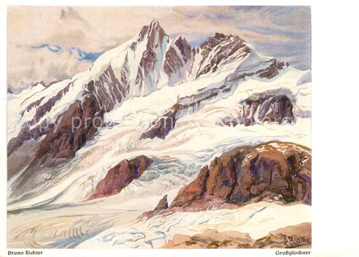 Verlag Wiechmann Nr. 7978 Bruno Richter Grossglockner vom Grossen Burgstall
