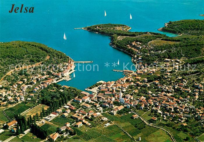 Jelsa Kroatien Fliegeraufnahme