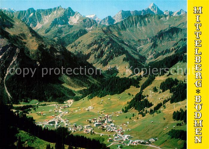 Mittelberg Boedmen Fliegeraufnahme Hochkuenzelspitze