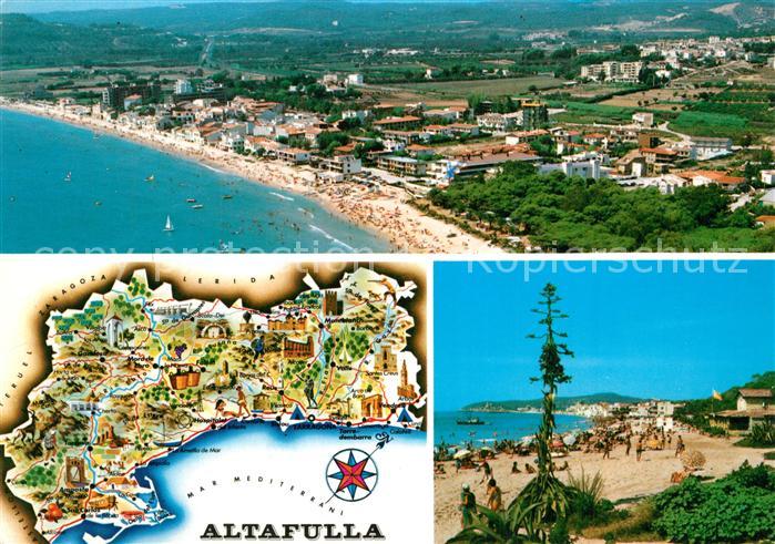 Altafulla Fliegeraufnahme Strand