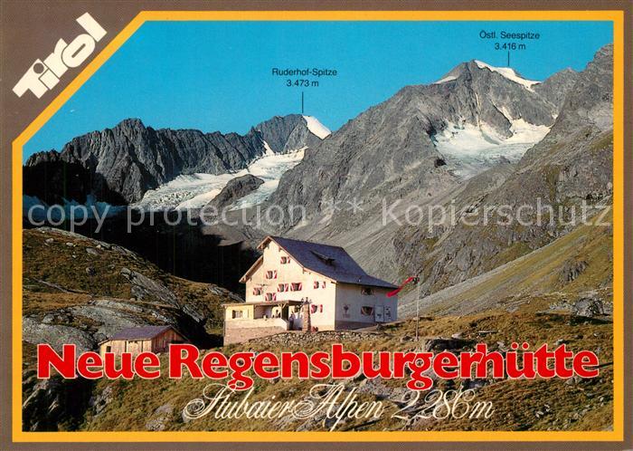 Regensburgerhuette oesterreich Ruderhof Spitze Seespitze