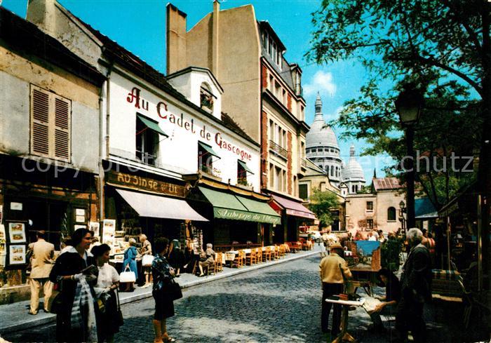 Paris Montmartre Place du Tertre Sacre Boeur