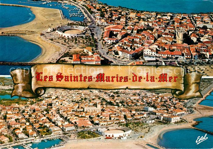 Les Saintes-Maries-de-la-Mer Fliegeraufnahme
