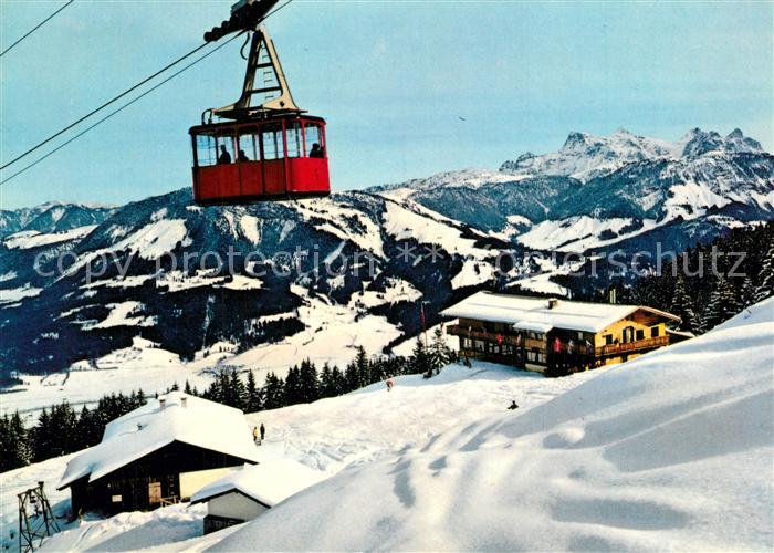 St Johann Tirol Harschbichl Seilbahn Angerer Alm Steinberge Winter