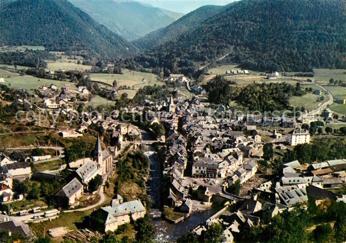 Arreau Vue Generale Confluent des Nestes d Aure et du Louron