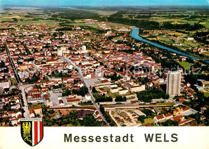 Wels Messestadt Fliegeraufnahme
