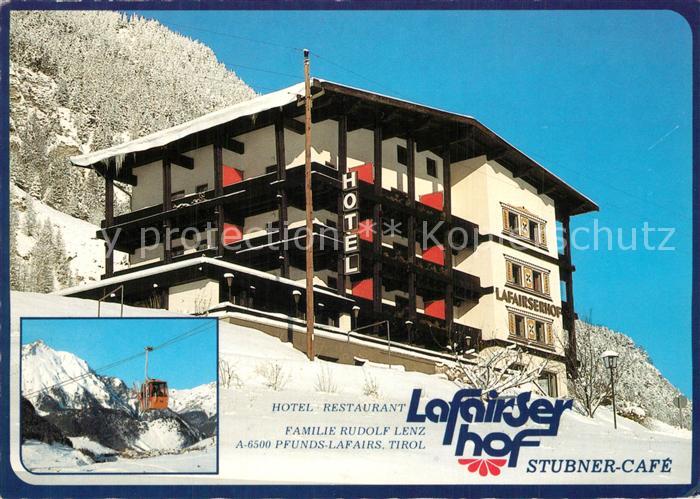 Pfunds Hotel Lafairserhof im Winter Bergbahn Alpenpanorama