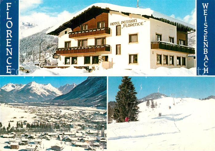 Weissenbach Lech Hotel Restaurant Florence Panorama Wintersportplatz Alpen