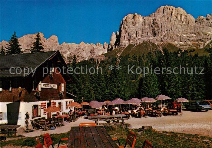 St Zyprian Passo Nigra Dolomiti Nigerpass Gebirgspass Dolomiten Berggaststaette