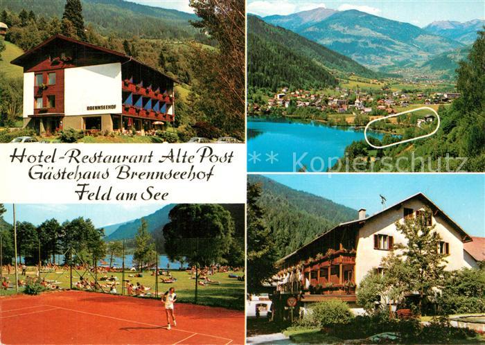 Feld See Hotel Restaurant Alte Post Tennis Badestrand Liegewiese Landschaftspano