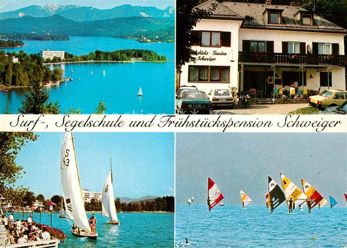 Poertschach Woerthersee Surfschule Segelschule Gaestehaus Pension Alpenpanorama