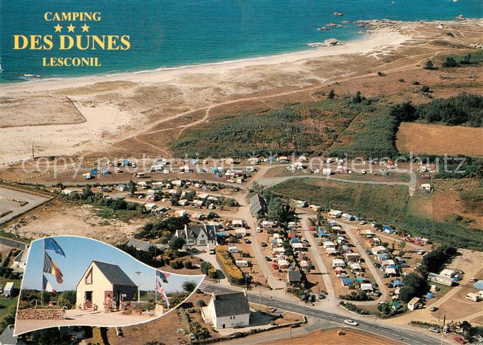 Lesconil Plobannalec Camping des Dunes Collection La Bretagne Pittoresque vue aé