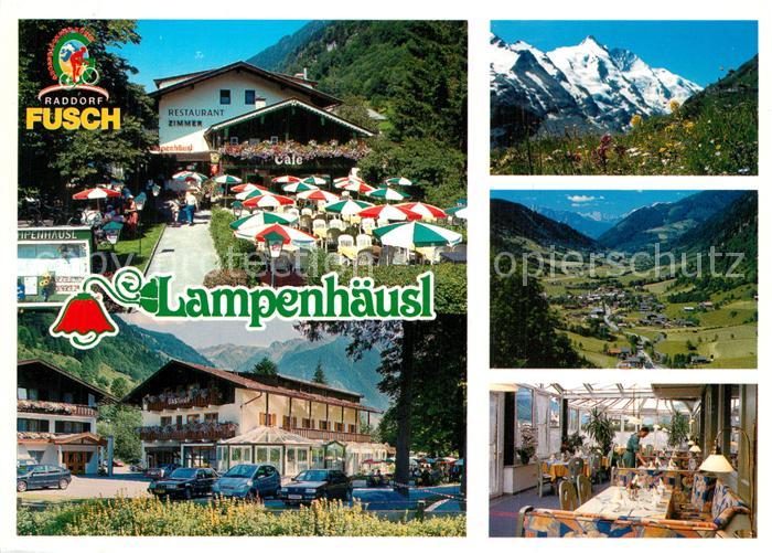 Fusch Grossglocknerstrasse Gasthof Restaurant Lampenhaeusl Camping Landschaftspa