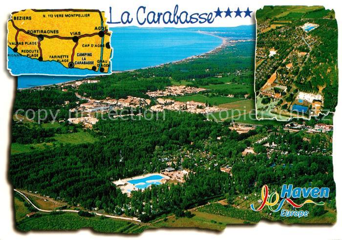Vias-sur-Mer Camping Caravaning La Carabasse vue aér