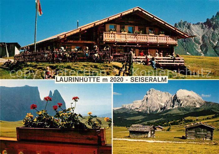 Seiser Alm Dolomiten Laurinhuette Berghuette Schlerngebiet Dolomiten