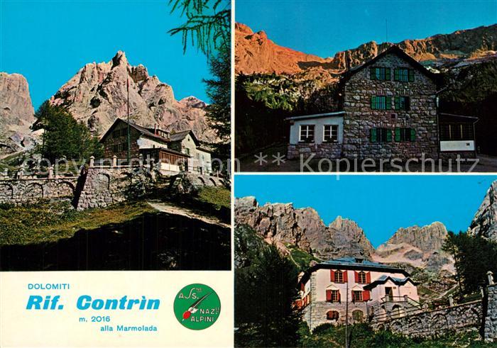 Rifugio Contrin Gruppo della Marmolada Dolomiti Berghuette Dolomiten
