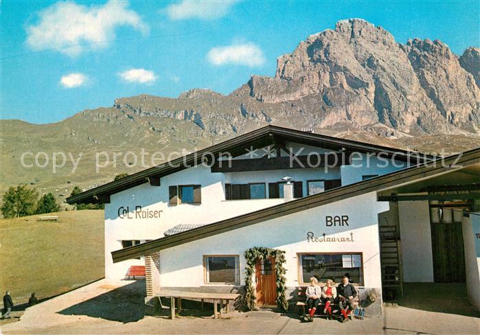 Val Gardena Col Reiser Bar Ristorante Dolomiti Bergrestaurant Dolomiten