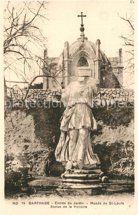 Carthage Karthago Jardin Musee de Saint Louis Statue Victoire