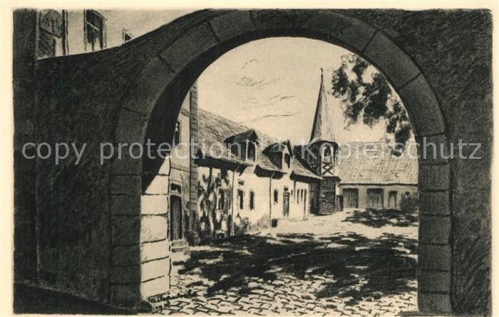 Lauterbach Hessen Burgtor Nach Kohlezeichnung von Winkel