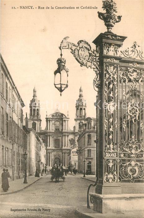 Nancy Lothringen Rue de la Constitution Cathedrale