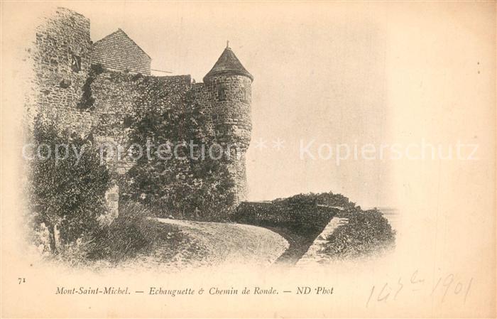 Mont-Saint-Michel Echauguette Chemin de Ronde