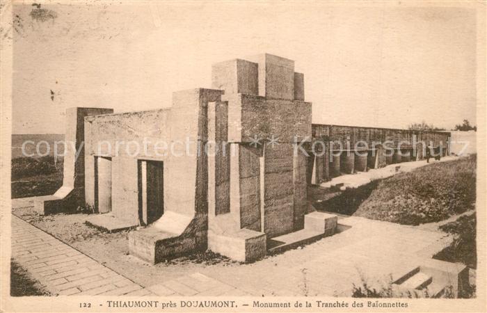 Thiaumont Douaumont Monument Tranchee des Baionettes