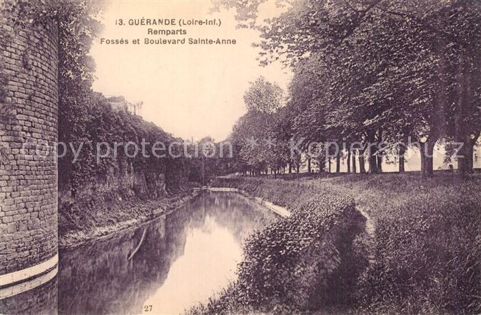Guerande Remparts Fosses Boulevard Sainte Anne