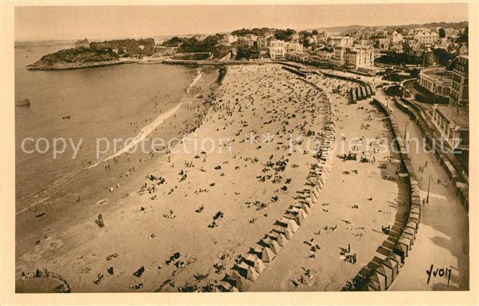Dinard 35 Fliegeraufnahme Plage Pointe du Moulinet