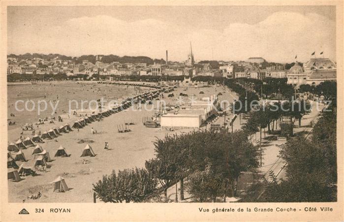 Royan 17 Panorama Grande Conche Cote Ville