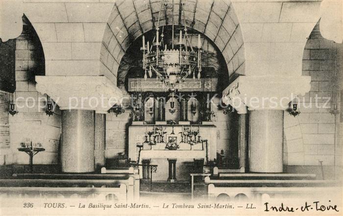 Tours Indre-et-Loire Basilique Saint Martin Tonbeau Saint Ma