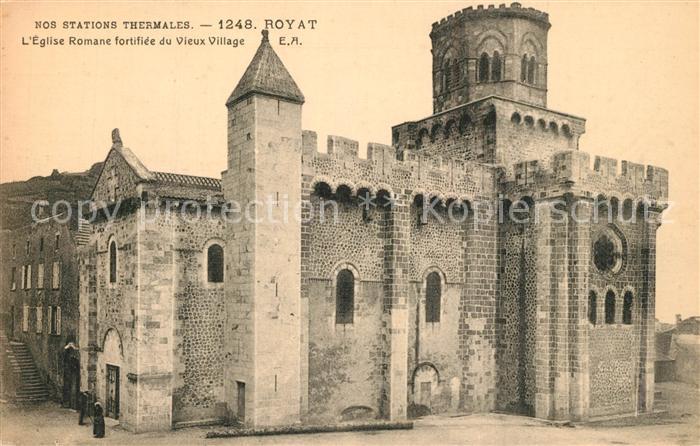 Royat les Bains Eglise Romane Vieux Village