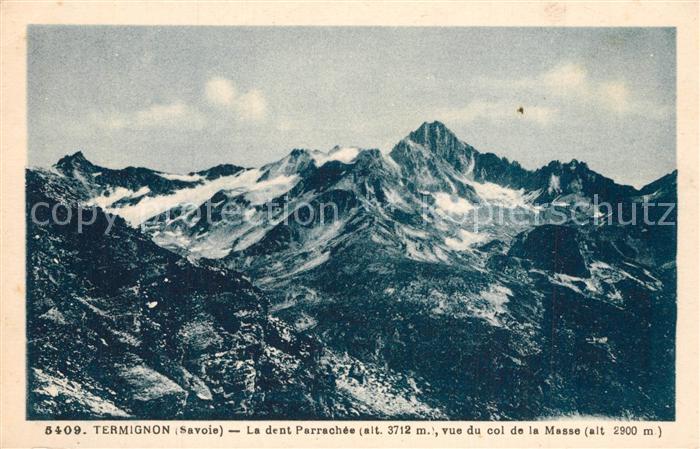 Termignon Parrachee vue du col de la Masse