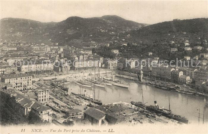 Nice Alpes Maritimes Vue du Port Chateau