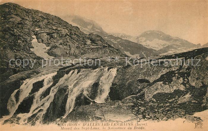 Allevard les Bains Isere Massif des Sept Laux Naissance du Breda