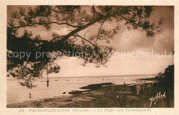 Taussat les Bains Plage vers Fontainevielle