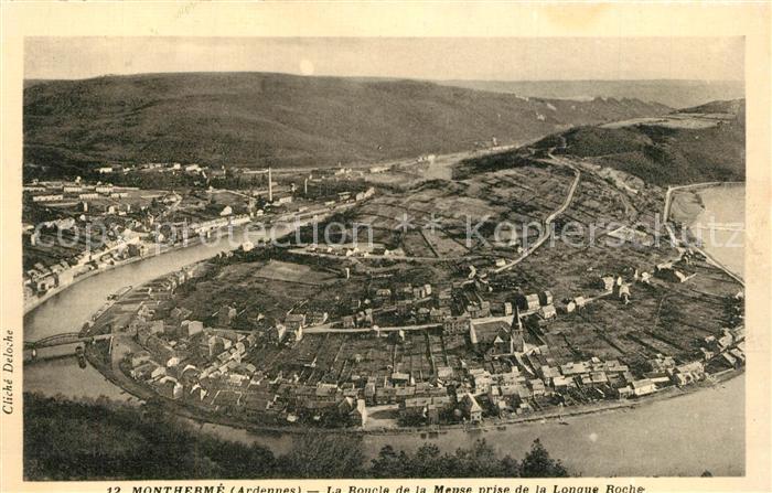 Montherme Fliegeraufnahme Roucle de la Meuse Lonaue Roche