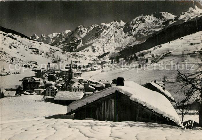 La Clusaz Panorama Chef Lieu Chaine des Aravis Winter