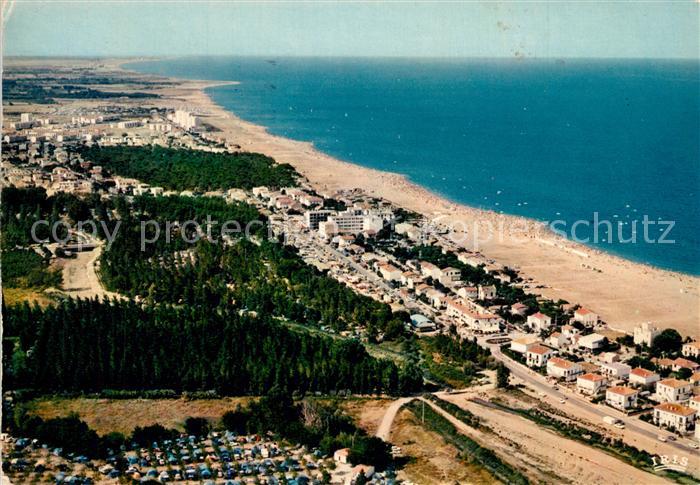 Argeles-sur-Mer Fliegeraufnahme Plage foret de pins