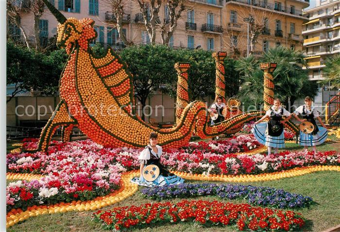 Menton Alpes Maritimes Fetes du Citron Groupe Folklorique la Mentonnaise
